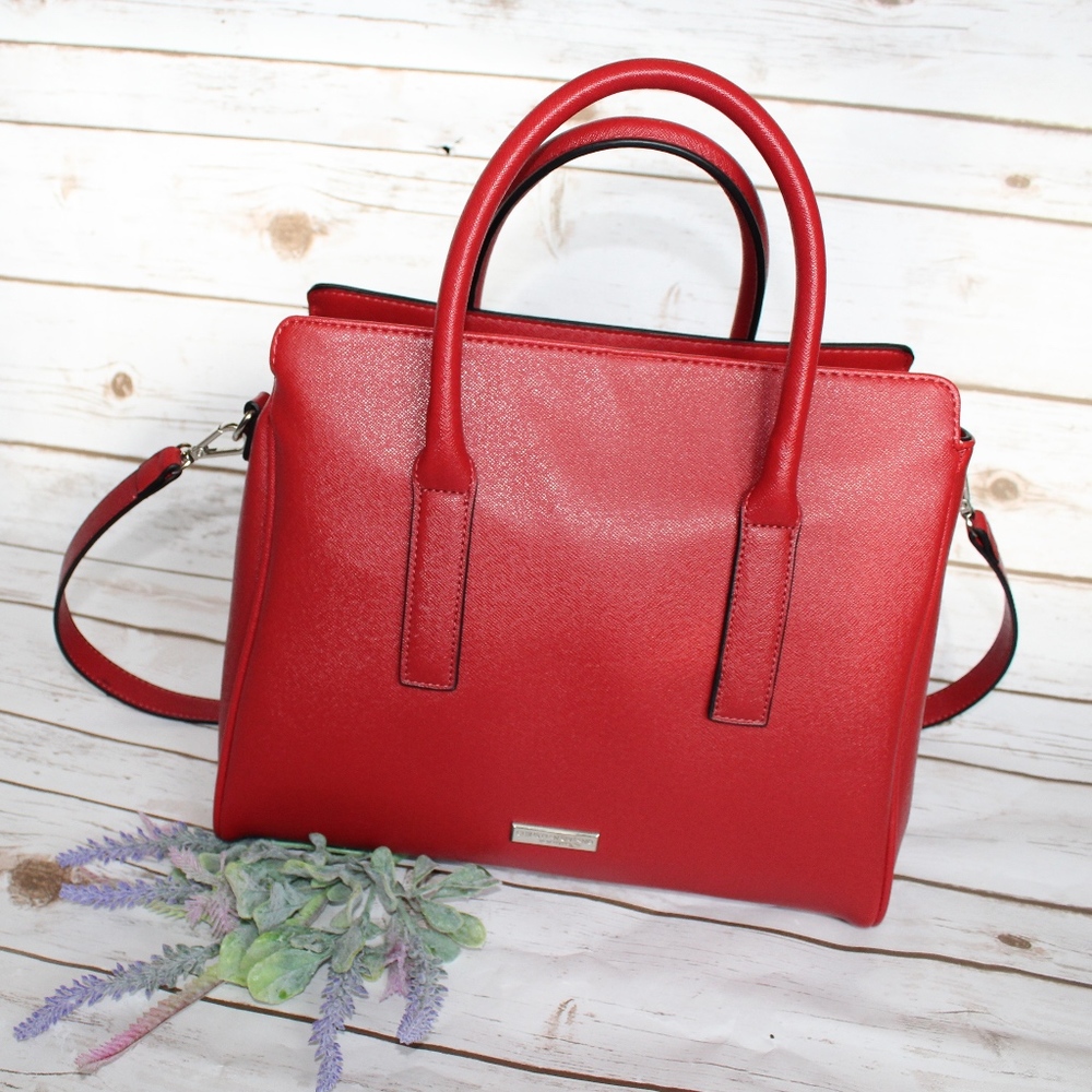Christian Siriano Red Leather Handbag